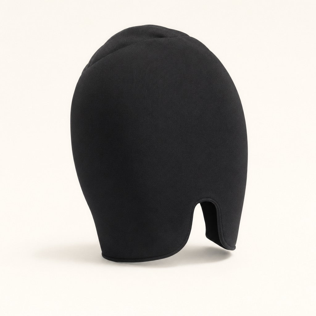 CalmCap cold therapy cap in black